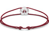 burgundy interlaced cord bracelet le 3g